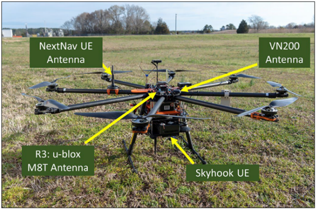 UAS carrying airborne testing payload