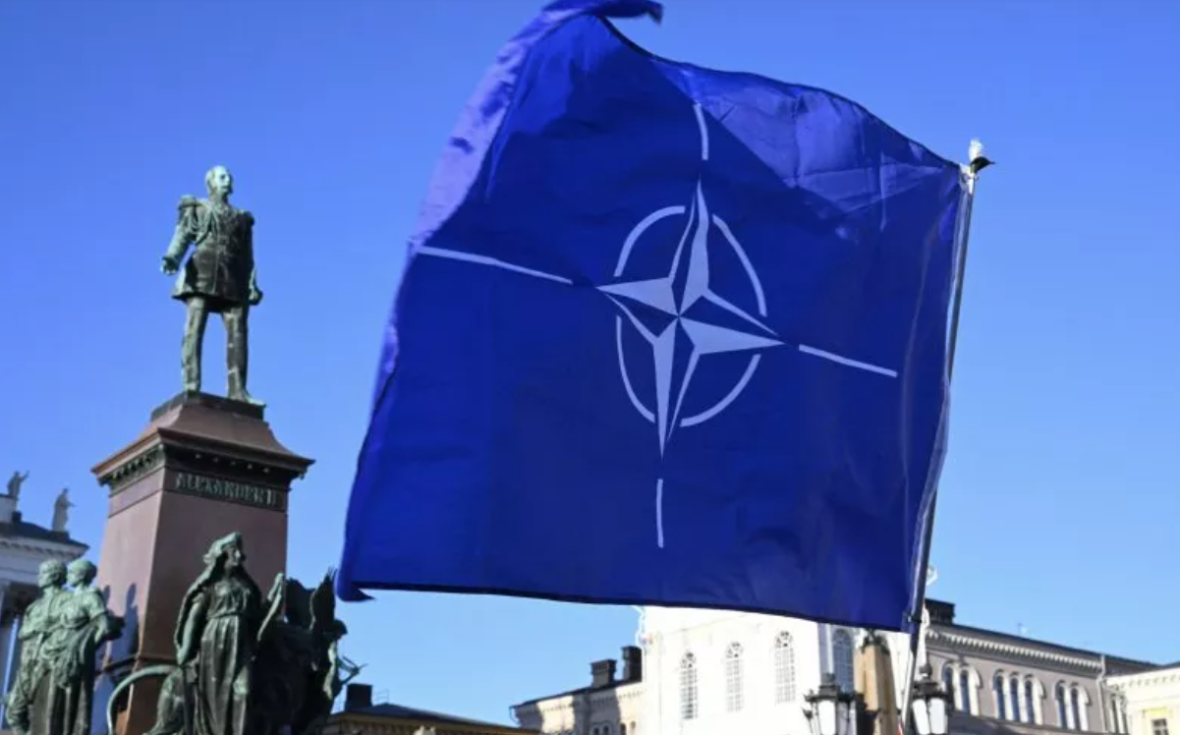 NATO flag Brussels