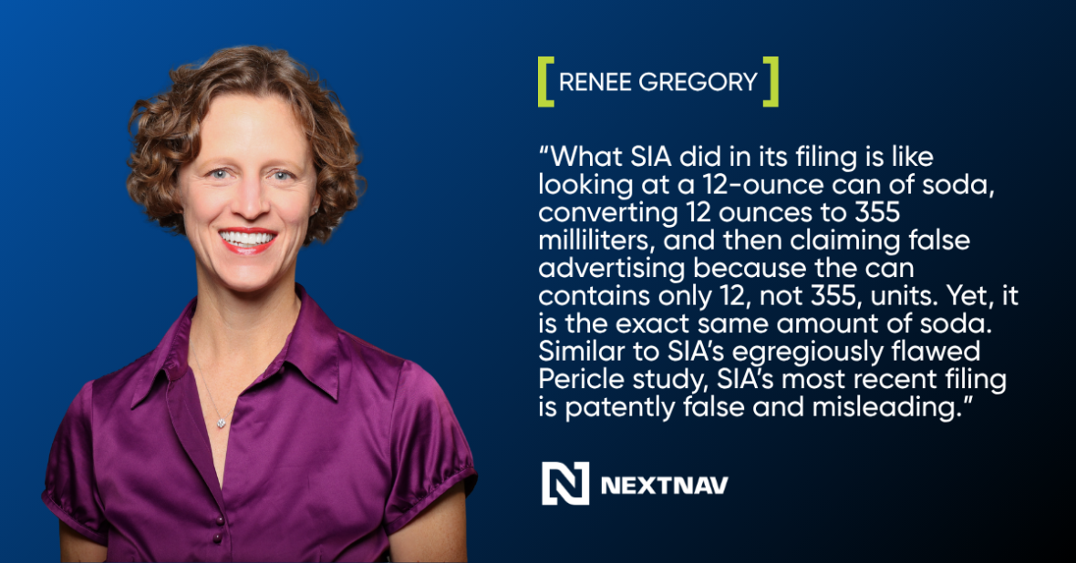 Renee Gregory NextNav SIA Statement